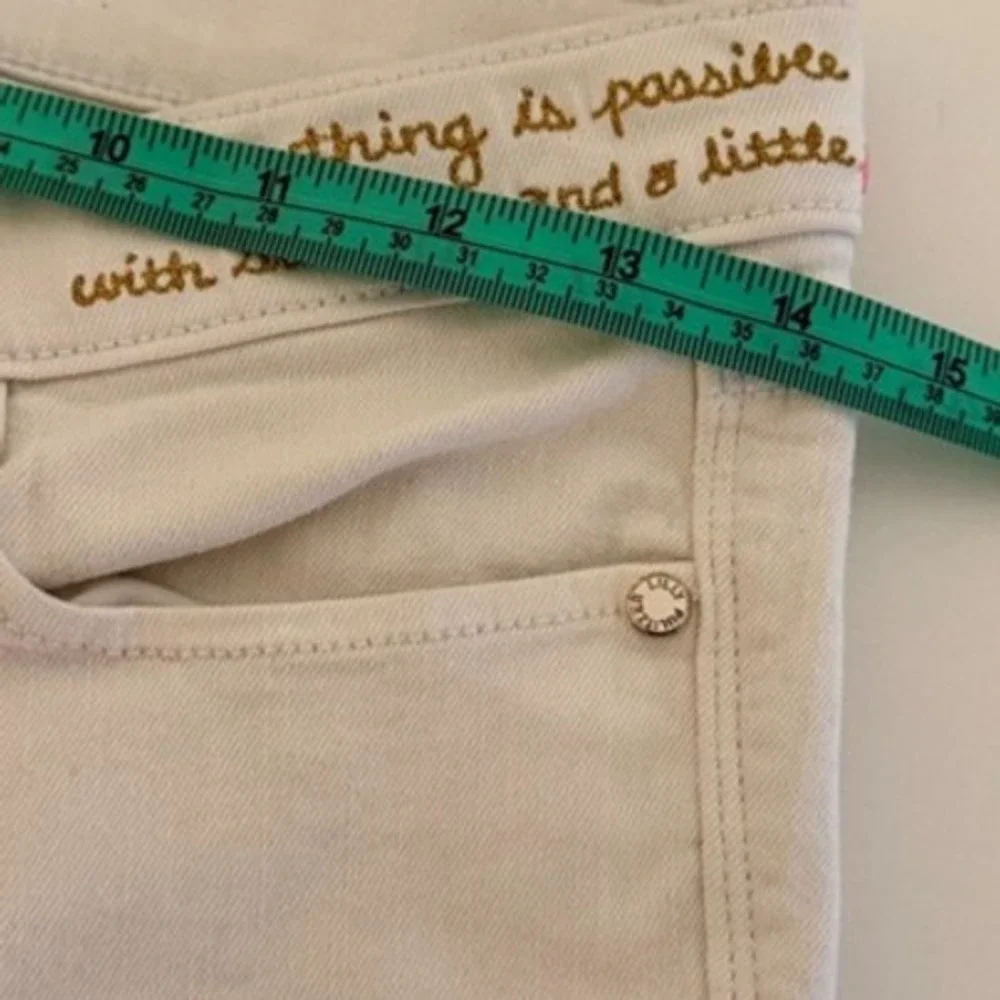 Lilly Pulitzer South Ocean Jeans Sz 2 Frayed Raw Hem Preppy‎ Y2K